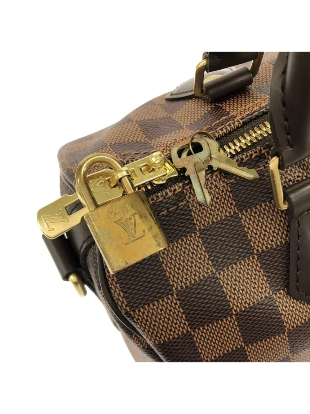 Louis Vuitton Damier Speedy Bandouliere 25 Boston Bag